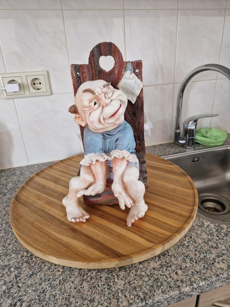 Laaf op WC  ( wc-rol houder), Verzamelen, Ophalen of Verzenden, Zo goed als nieuw, Beeldje of Poppetje