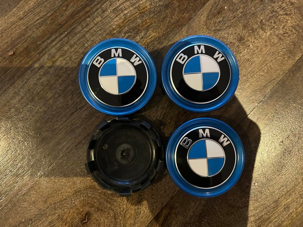 BMW i Naafdoppen naafkappen logos 56mm origineel, Auto diversen, Wieldoppen, Ophalen of Verzenden, Zo goed als nieuw, **, BMW