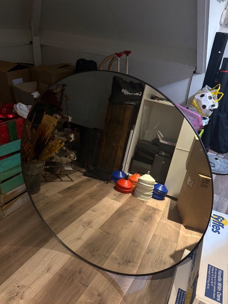IKEA Lindbyn spiegel 110cm, Ophalen, Zo goed als nieuw, Rond