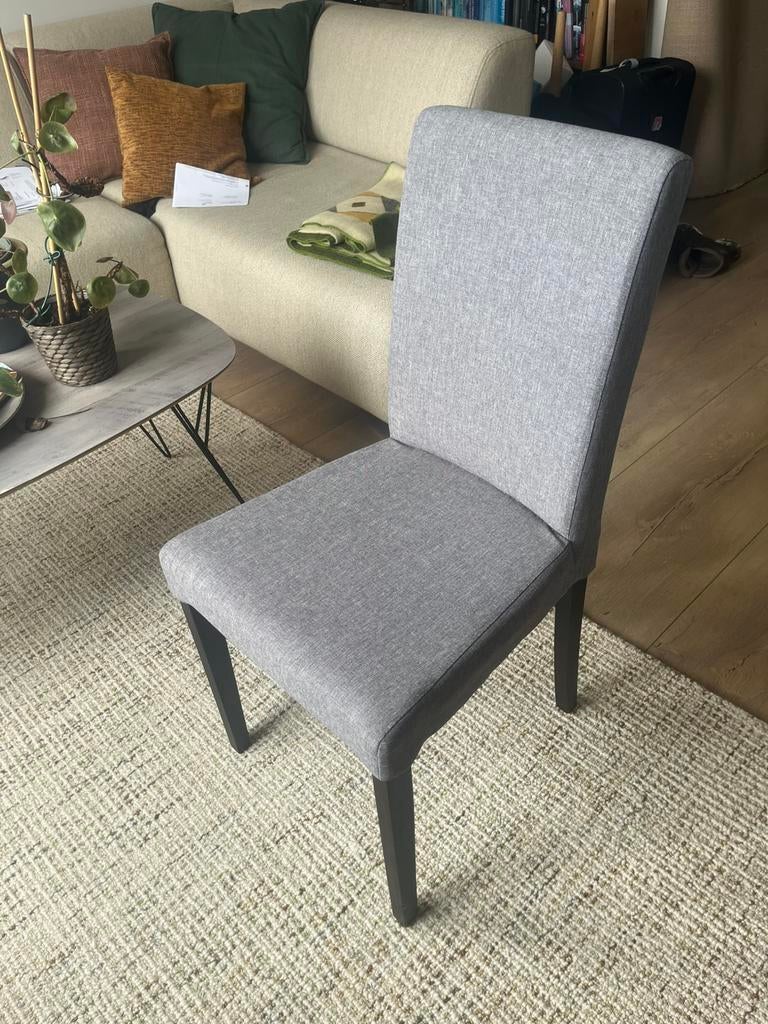 6 eetkamerstoelen, Huis en Inrichting, Stoelen, Ophalen, Zo goed als nieuw, Grijs, Vijf, Zes of meer stoelen