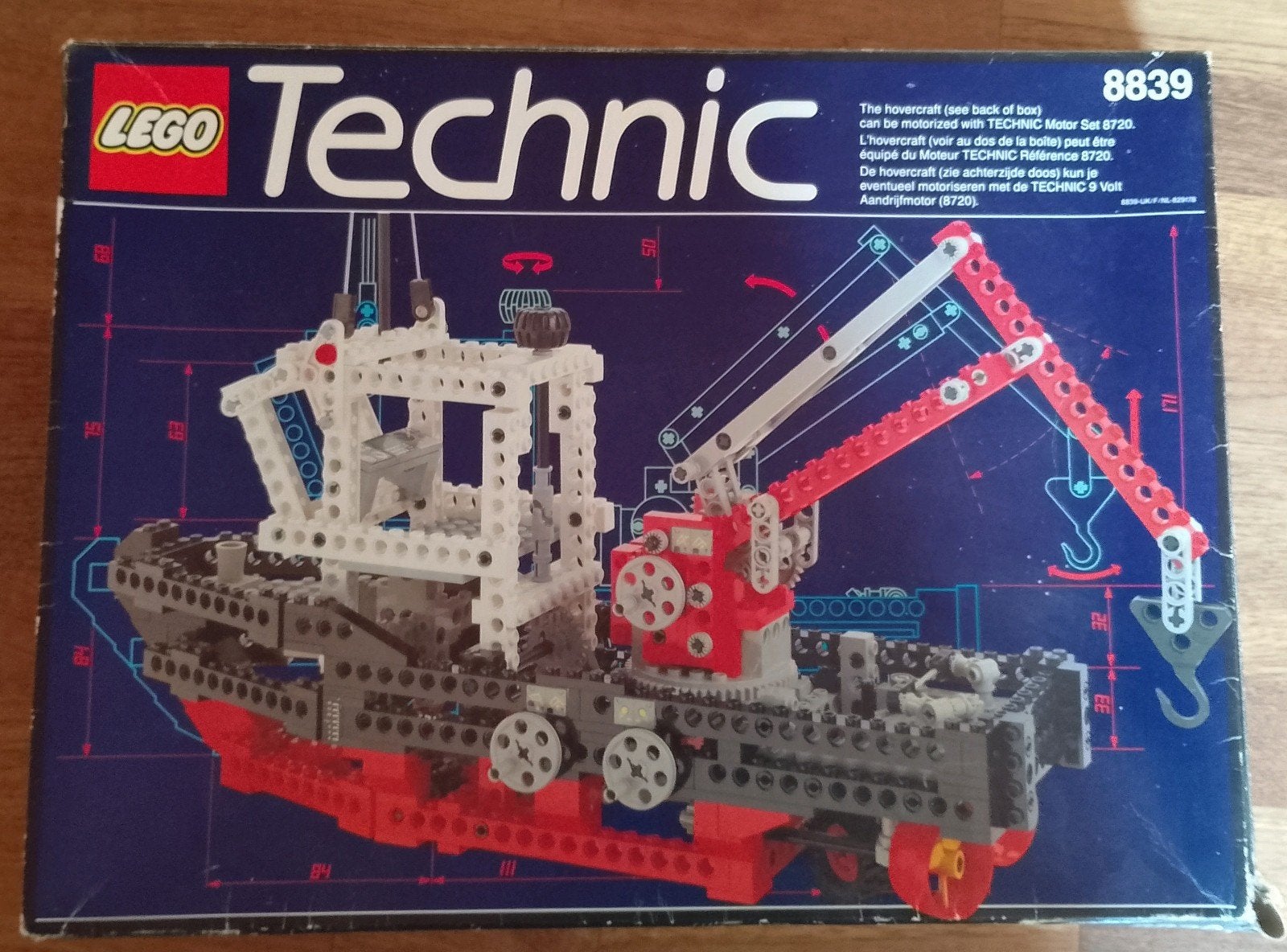LEGO Technic vintage 8839 Sleepboot met kraan (vintage), Ophalen of Verzenden, Gebruikt