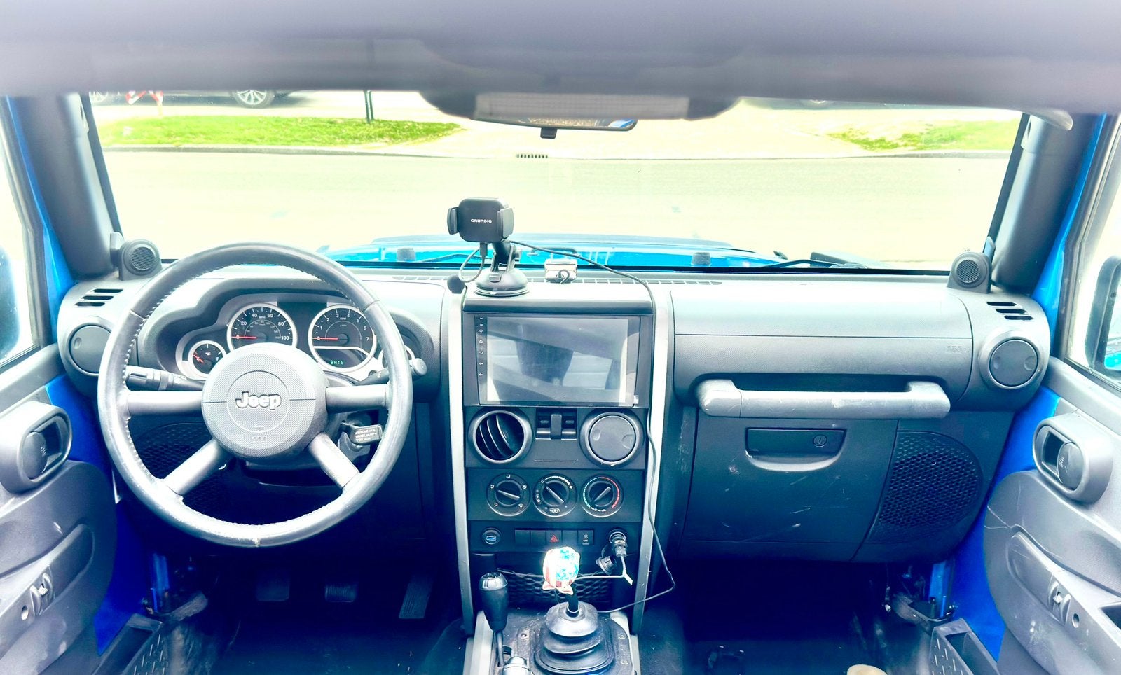 ‼️JEEP WRANGLER JK 3.8 V6 EXTREME HARD/SOFTTOP YOUNGTIMER‼️, Auto's, Jeep, Stof, 1800 kg, USB, Blauw