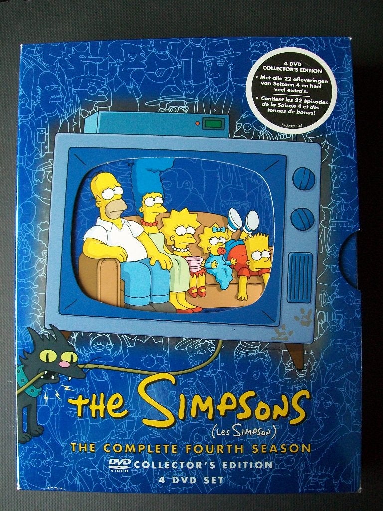 THE SIMPSONS (4-dvd) Box seizoen nr. 4 nog compeet nieuw, Tekenfilm, Verzenden, Nederlands, Zo goed als nieuw