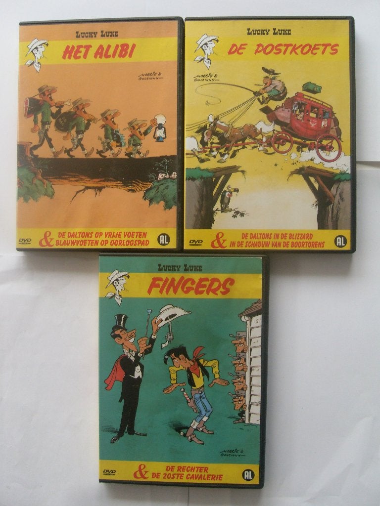 Lucky Luke DVD Pakket, Europees, Tekenfilm, Alle leeftijden, Zo goed als nieuw