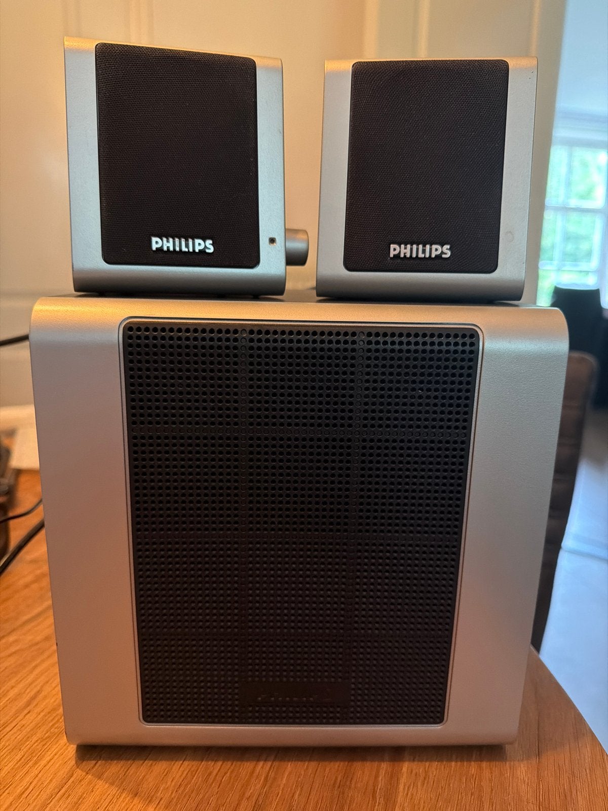 Philips MMS 231/00 2.1 Luidsprekerset, Ophalen of Verzenden, Gebruikt, Audiokanaal 2.1