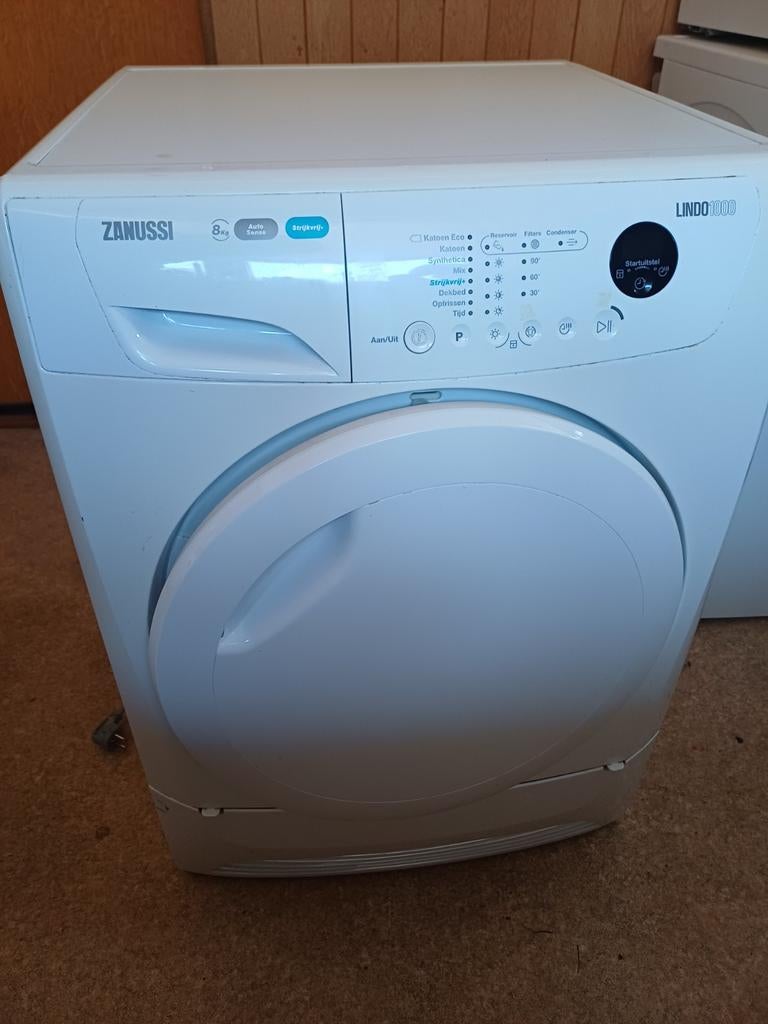 Zanussi Lindo 1000 Condensdroger 8kg, Gebruikt, 8 tot 10 kg, Ophalen of Verzenden, Voorlader