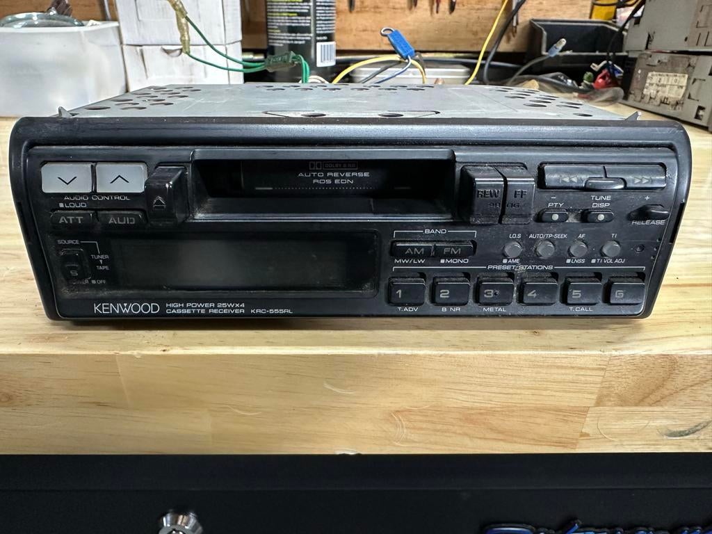 Kenwood KRC-555RL autoradio cassettedeck, Auto diversen, Autoradio's, Ophalen of Verzenden, Gebruikt