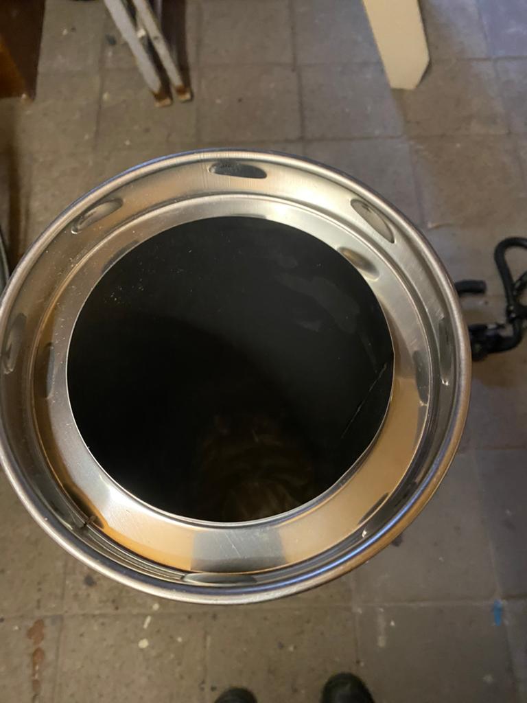 Isoduct trekkende kap, dubbw pijp 150 mm. doorvoer- aansluit, Ophalen, Vrijstaand, Hout, Nieuw