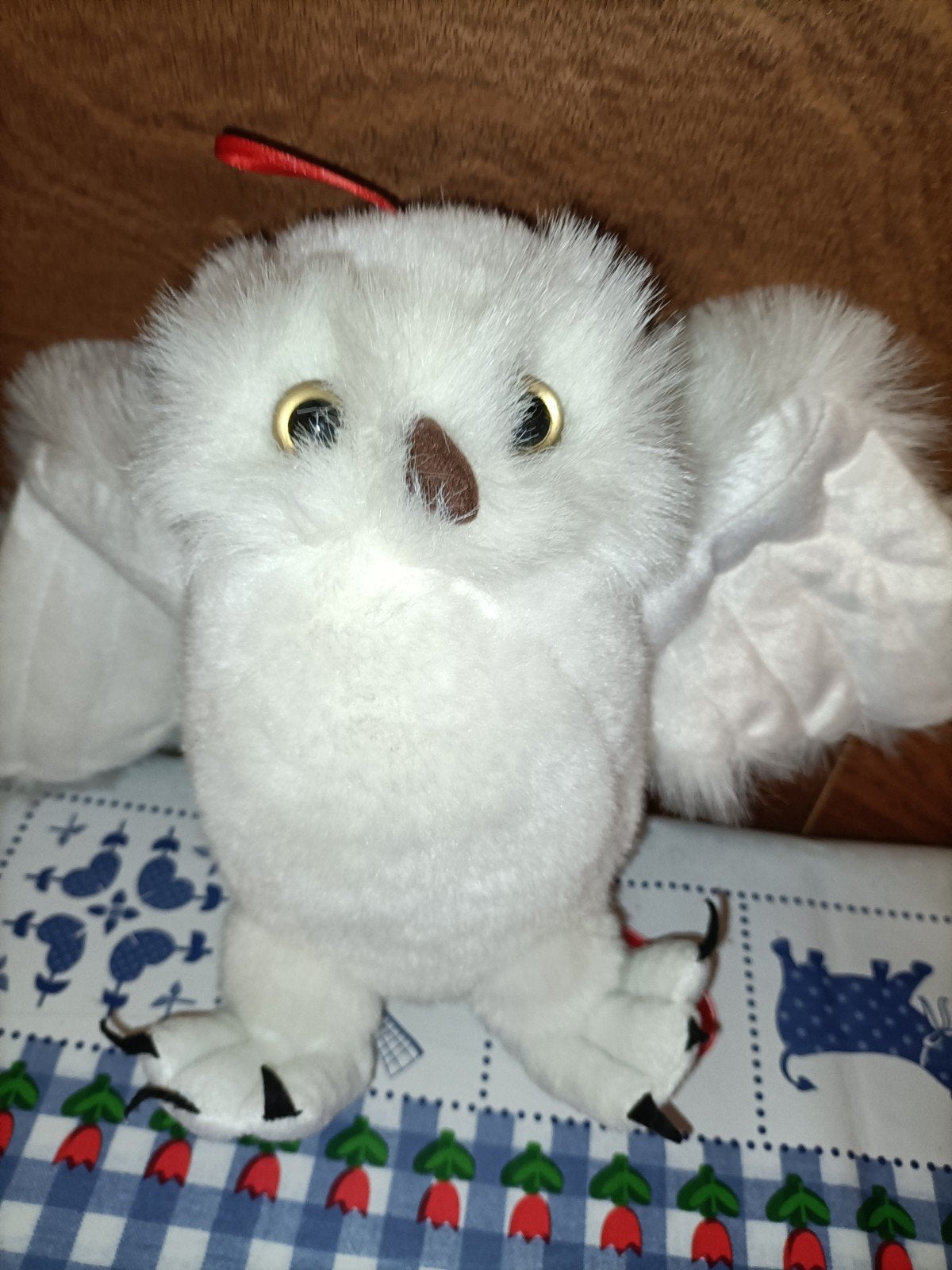 Witte uil knuffel 22 cm groot, Ophalen of Verzenden, Zo goed als nieuw, Overige typen