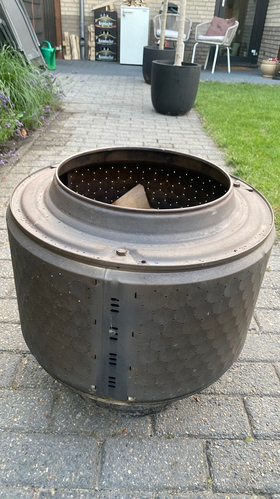 Vuurton, Tuin en Terras, Vuurkorven, Ophalen, Gebruikt, Vuurton