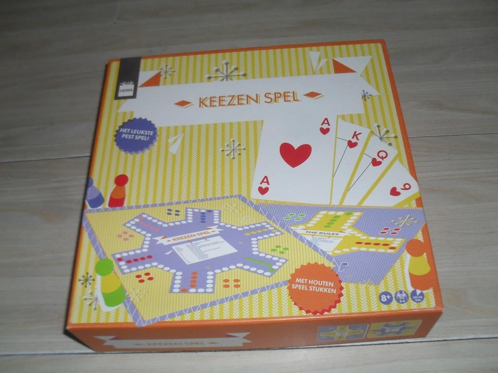 Keezenspel, Hobby en Vrije tijd, Gezelschapsspellen | Bordspellen, Een of twee spelers, Ophalen, Nieuw, Hema