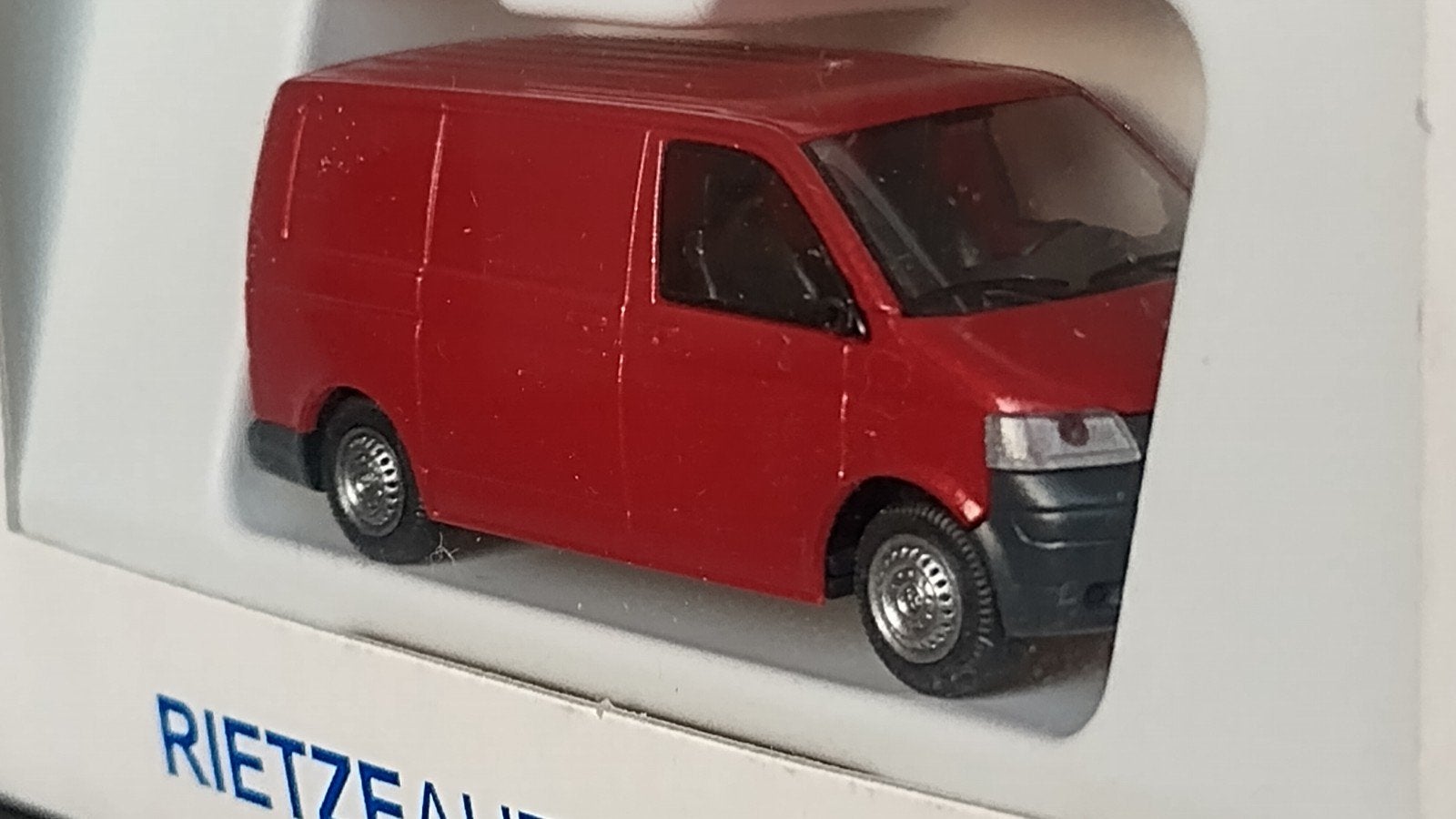 Volkswagen VW Transporter T5 rood 1:87 Rietze Pol, Auto, Verzenden, ., Rietze