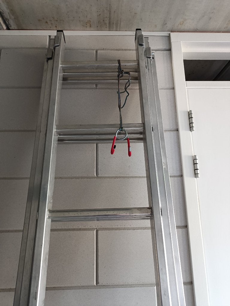 aluminium ladder, Doe-het-zelf en Verbouw, Ophalen, Gebruikt, Ladder, Opvouwbaar of Inschuifbaar