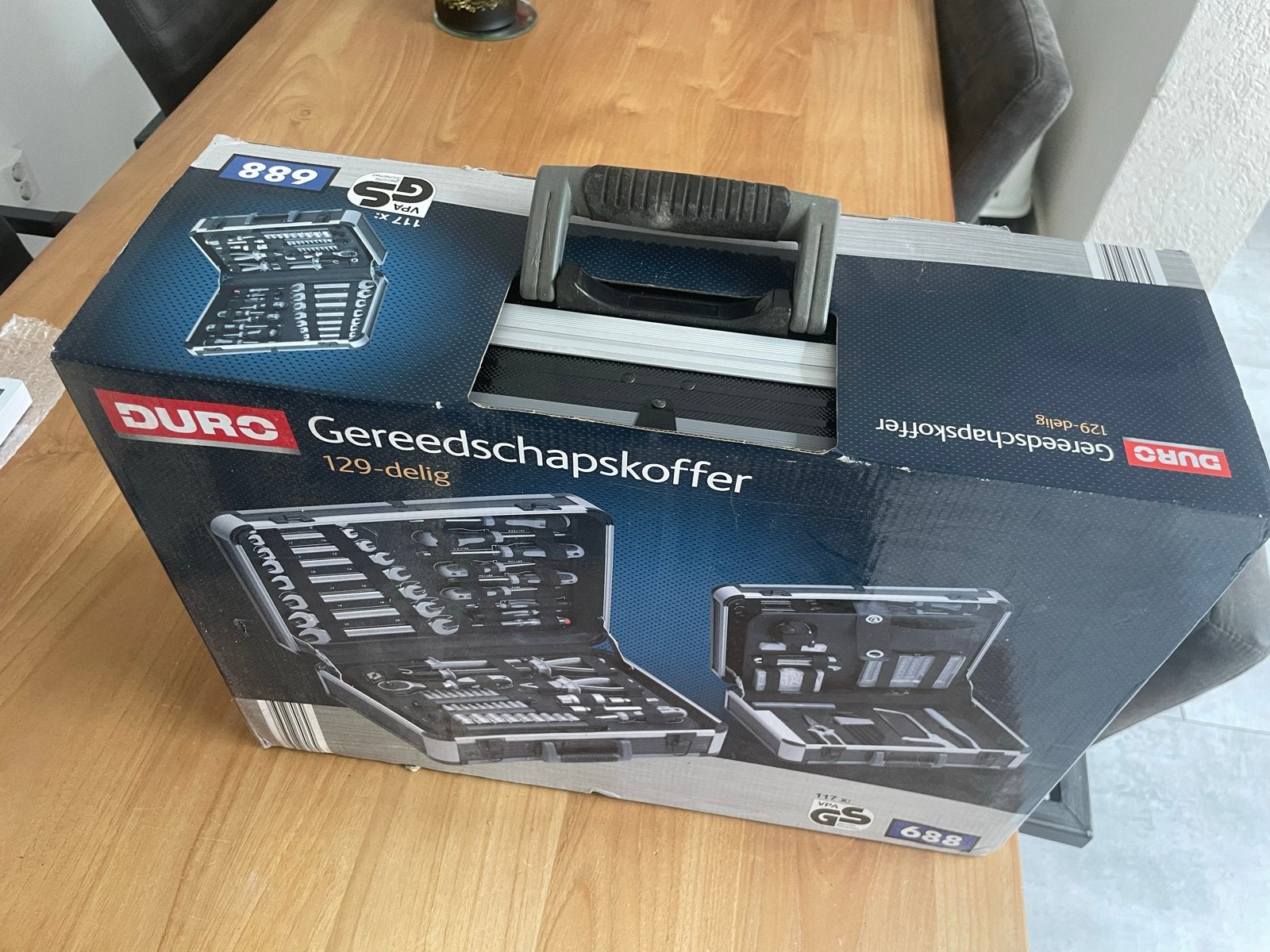 Duro Gereedschapskoffer 129-delig, Ophalen of Verzenden, Nieuw, Gereedschapsset, Overige merken