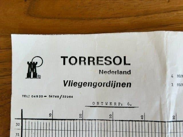 Torresol vliegengordijn, Doe-het-zelf en Verbouw, Deuren en Horren, Ophalen, Gebruikt, 80 tot 100 cm, Binnendeur