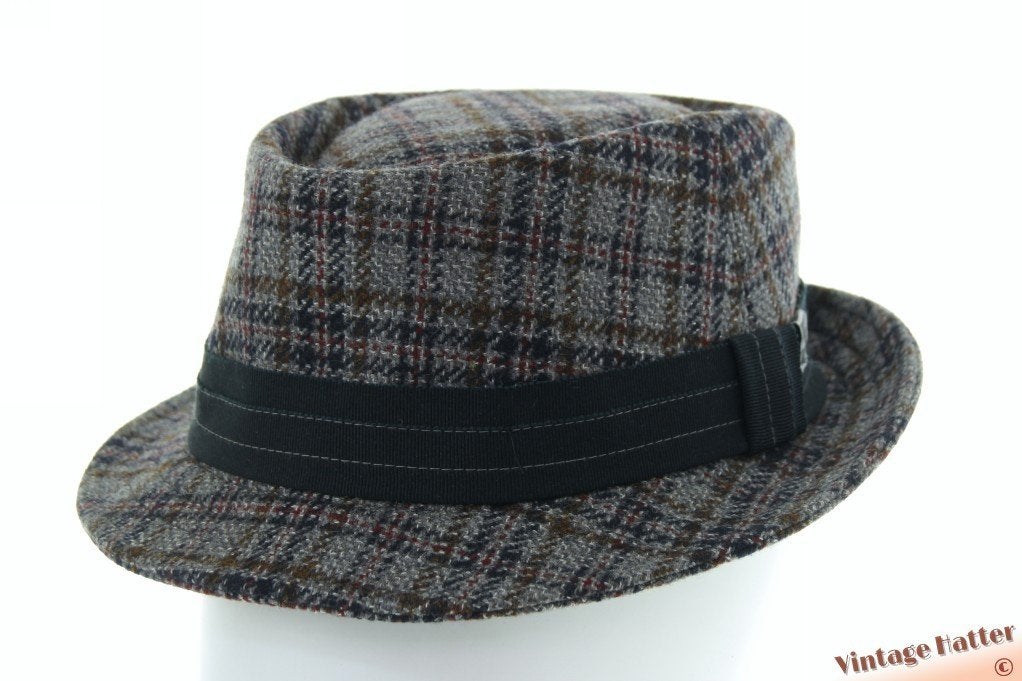 Vintage Trilby hoed Michael Zechbauer Mayser blauwgrijs 56, Hoed, Ophalen of Verzenden, Michael Zechbauer Mayser, 57 cm (M, 7⅛ inch) of minder