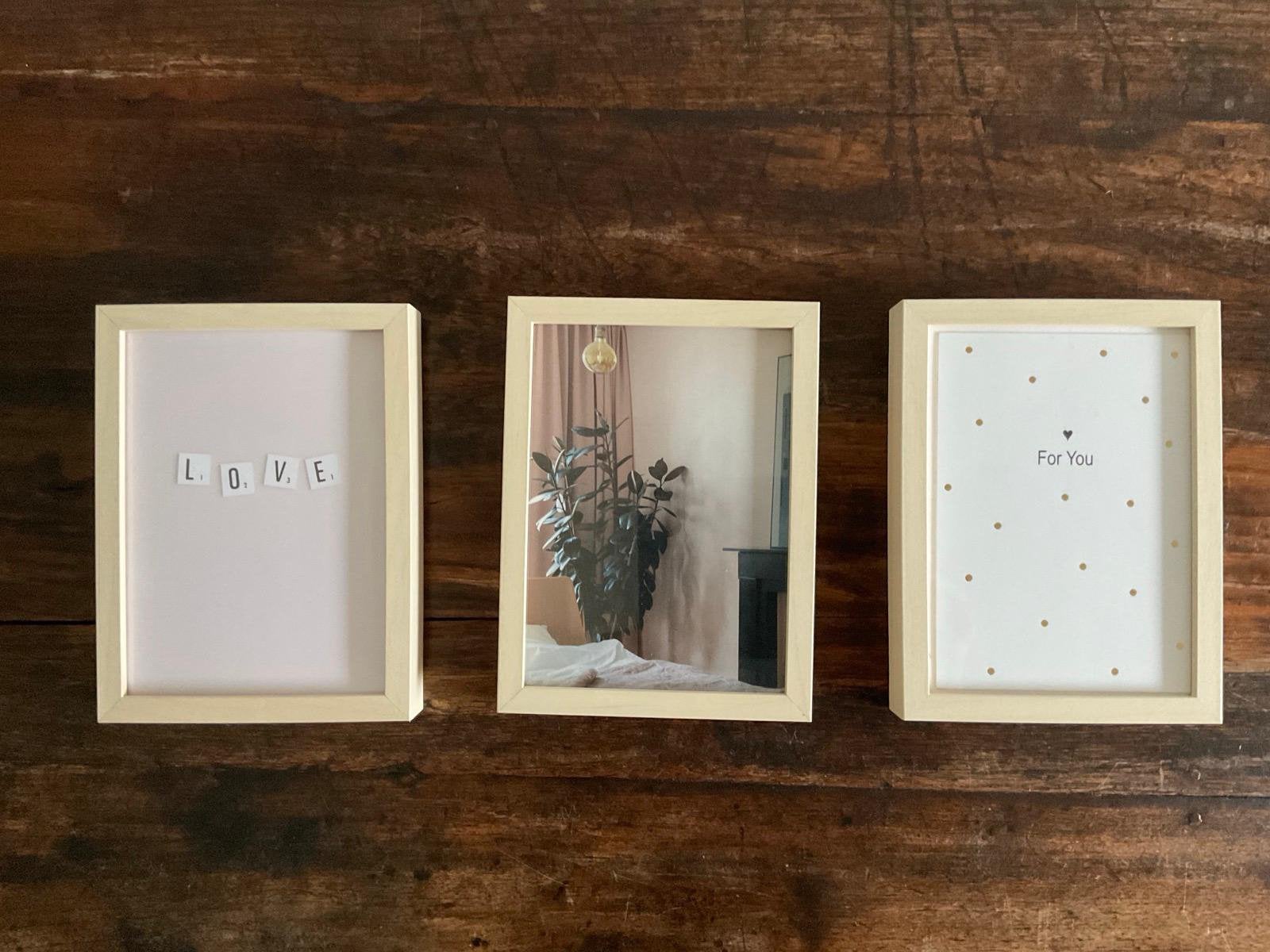 Fotolijsten Hovsta ikea 20x15 cm 3 stuks totaal €5,-, Ophalen, Zo goed als nieuw