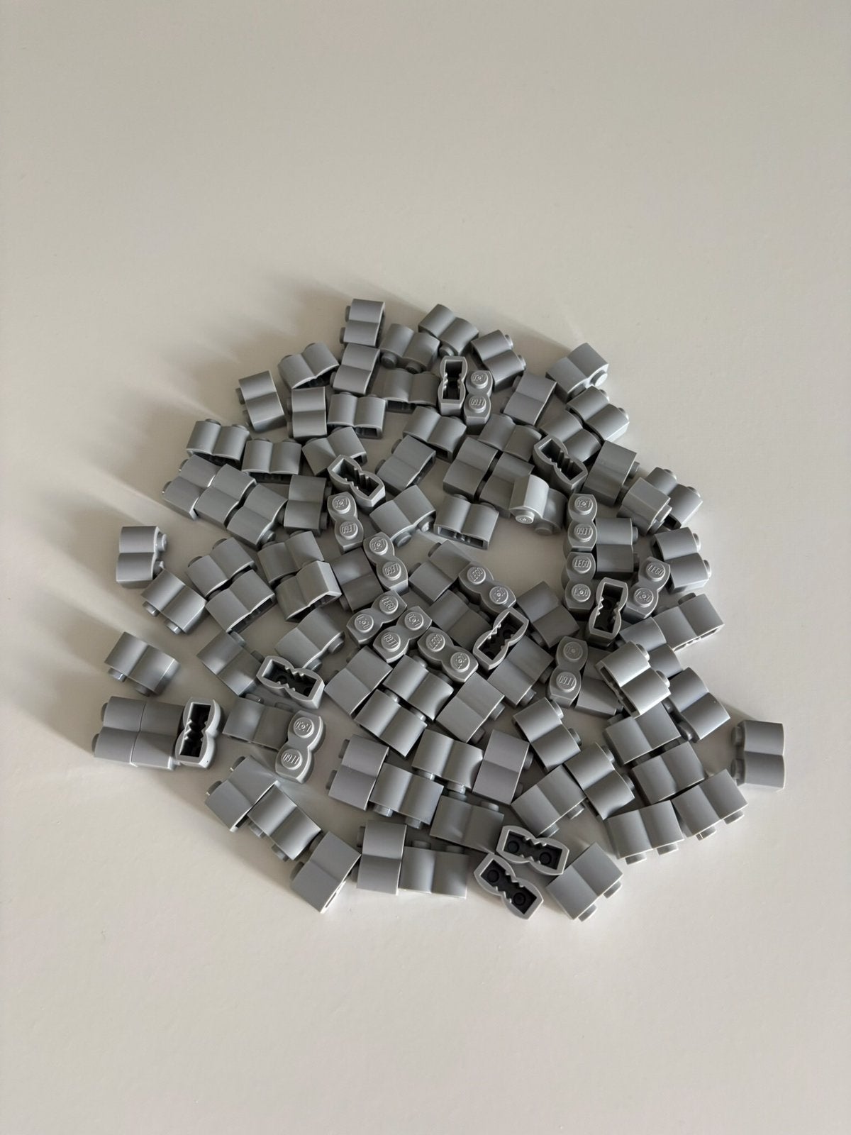 Lego palisade stenen Lichtgrijs 1x2 - 100 stuks - Nieuw, Overige thema's, Lego, Nieuw, Ophalen of Verzenden