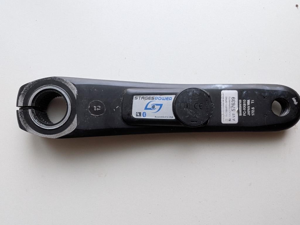 Stages Power L vermogensmeter – Shimano GRX FC-RX810 172.5mm, Crankstel of Pedalen, Gebruikt, Ophalen of Verzenden, Gravelbike