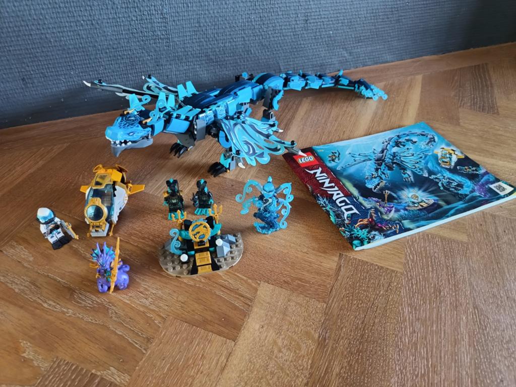 Lego Ninjago water draak (71754), Lego, Ophalen of Verzenden, Zo goed als nieuw, Compleet