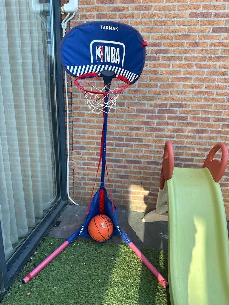 Basketbal met standaard - NBA Tarmak, Ophalen, Gebruikt, Ring, Bord of Paal