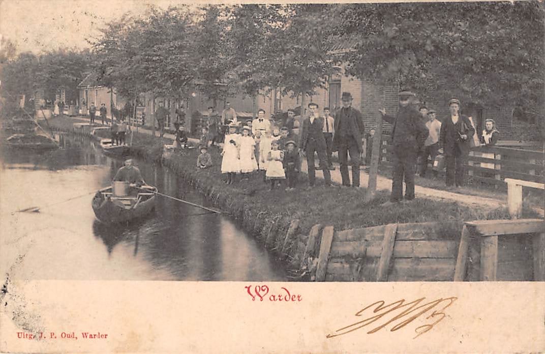 Warder gem. Edam Volendam, Ophalen of Verzenden, Voor 1920, Gelopen, Noord-Holland
