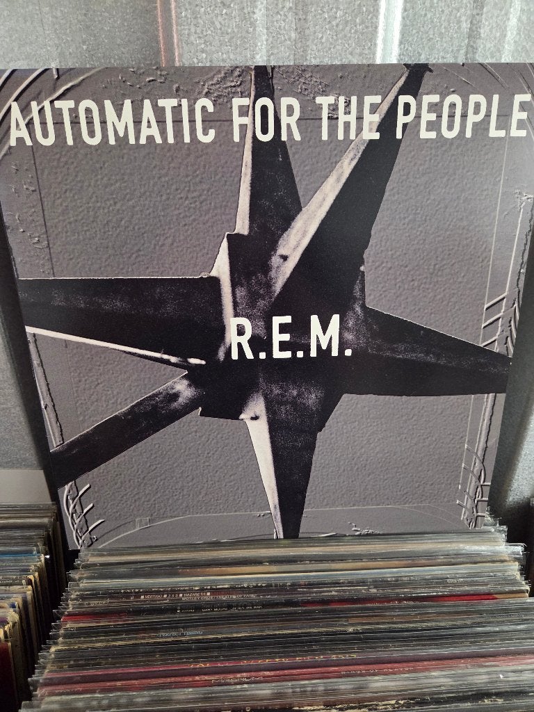 Vinyl lp R.E.M.: AUTOMATIC FOR THE PEOPLE, Gebruikt, 1990 - 1999, Inclusief insert, Ophalen of Verzenden