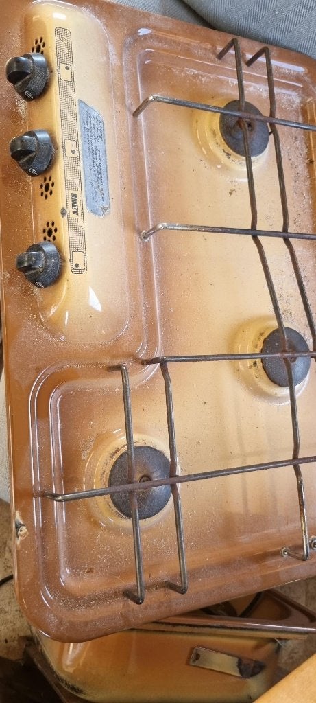 Fornuis camper gasfornuis 3 pits, Caravans en Kamperen, Verzenden, Gebruikt