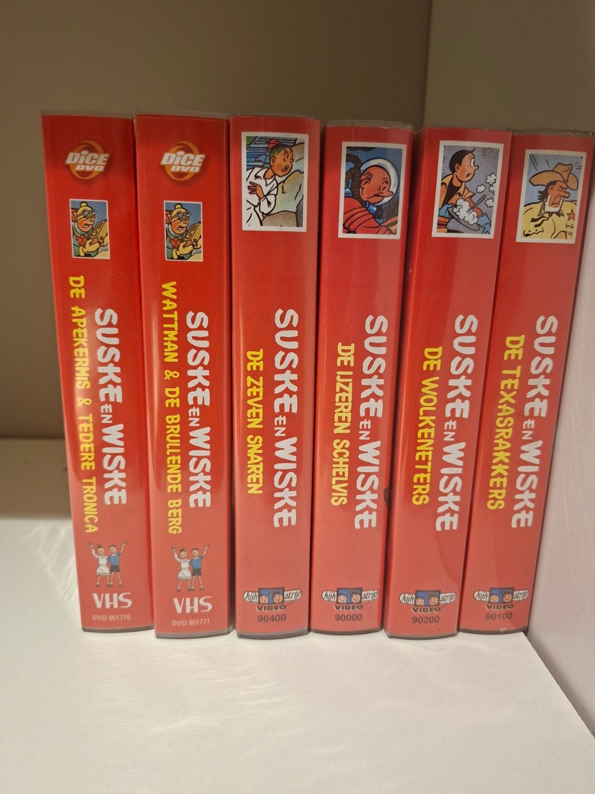suske en wiske videobanden, Ophalen of Verzenden, Suske en Wiske, Gebruikt, Boek of Spel