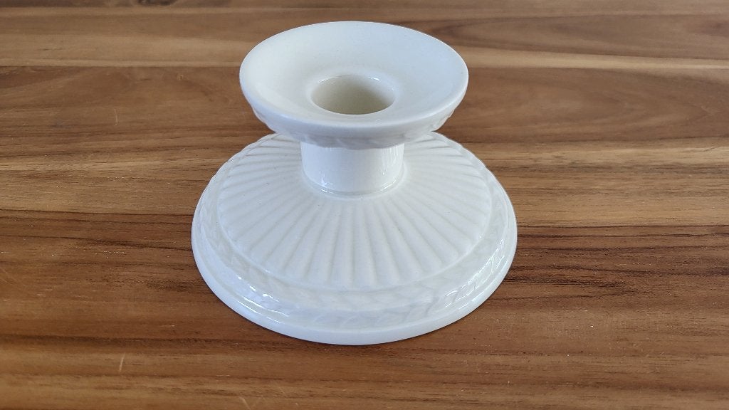 Wedgwood Edme lage kandelaar, Ophalen, Overige materialen, Zo goed als nieuw, Crème