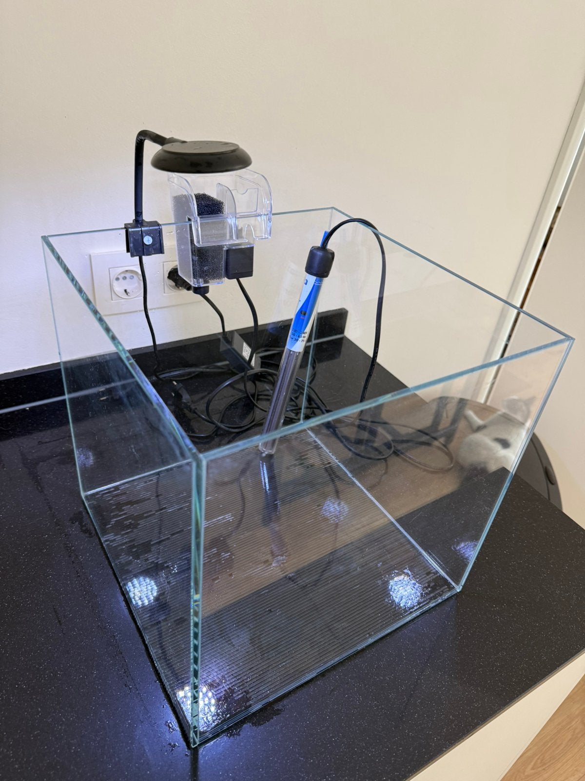 Aquarium 27 liter nano, Dieren en Toebehoren, Ophalen, Zo goed als nieuw, Leeg aquarium