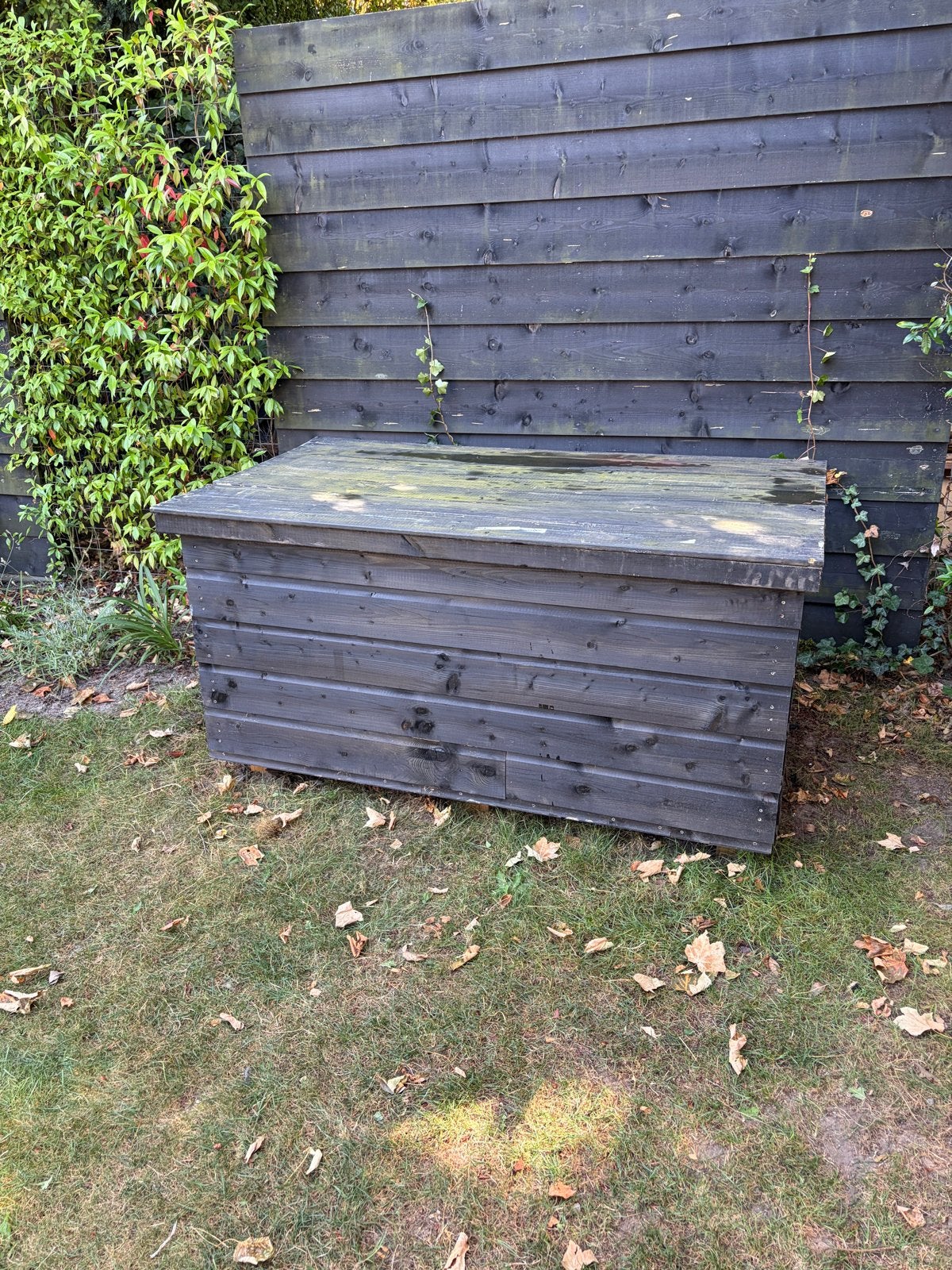Houten opbergkist voor buiten - 160x90 cm, Tuin en Terras, Bergingen en Tuinkasten, Ophalen, Gebruikt, Hout, Overige typen