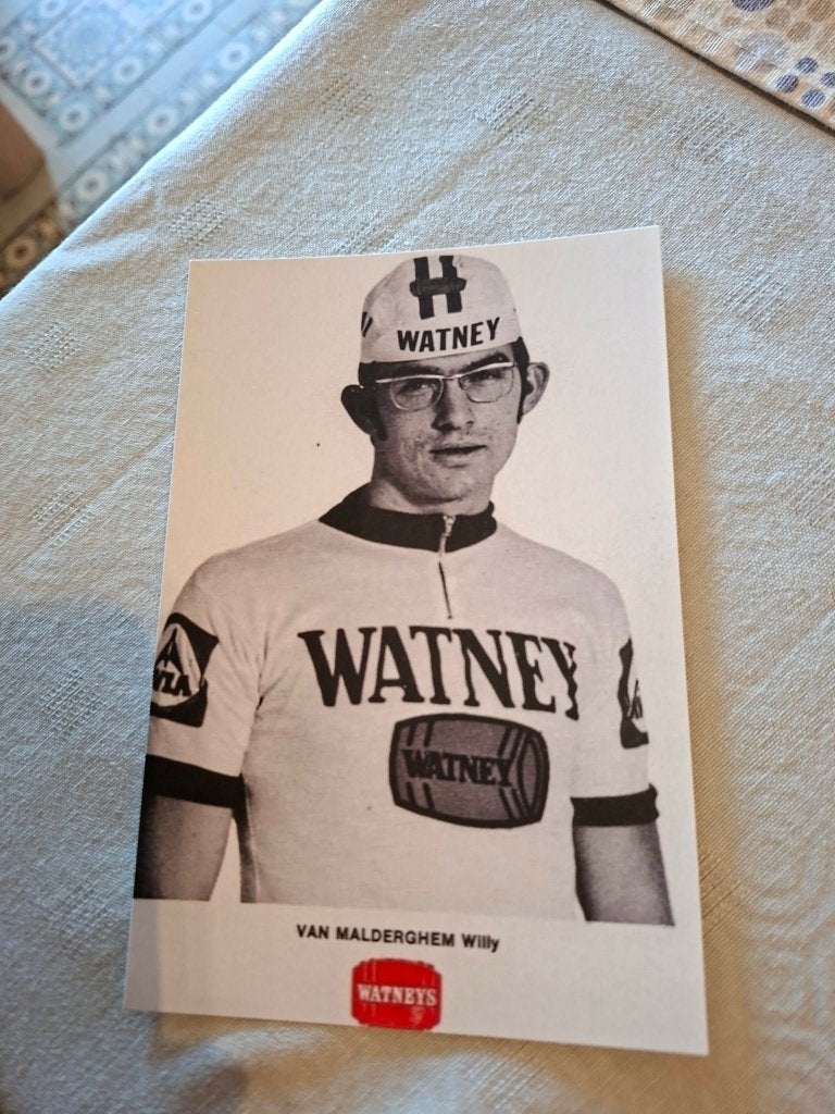 Foto (Repro) Willy Van Malderghem / Watney, Verzenden, Zo goed als nieuw, Overige sporten, Poster, Plaatje of Sticker