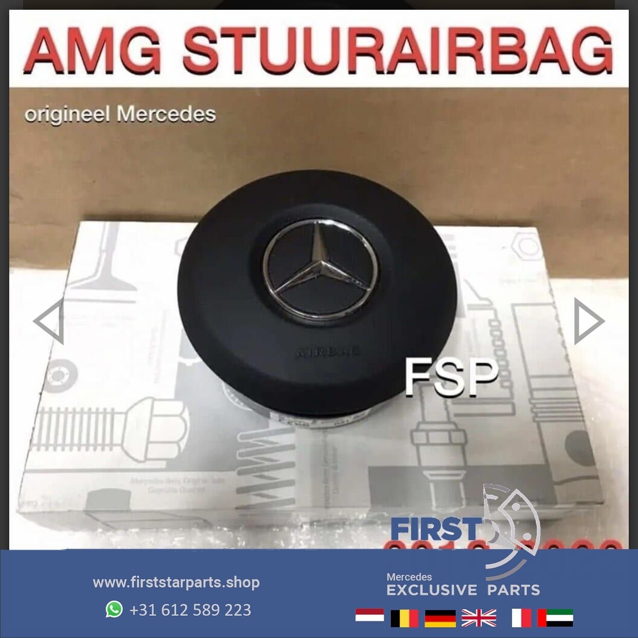 AMG STUUR AIRBAG W177 W247 X247 W118 FACELIFT W205 W213 W253, Gebruikt, -, Ophalen of Verzenden, -