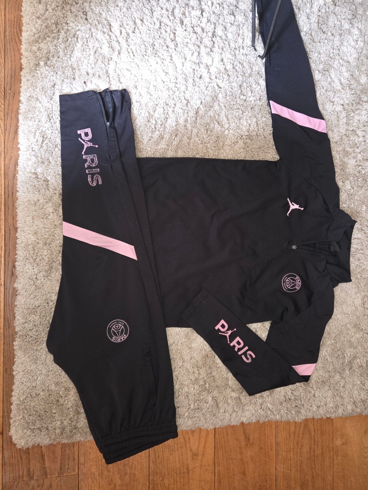 PSG Trainingspak Zwart/Roze - Maat M, Nike/Jordan, Maat 48/50 (M), Zwart, Ophalen of Verzenden
