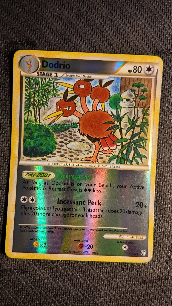 Dodrio 11 HS—Undaunted | Pokemon kaart, Ophalen, Losse kaart, Foil