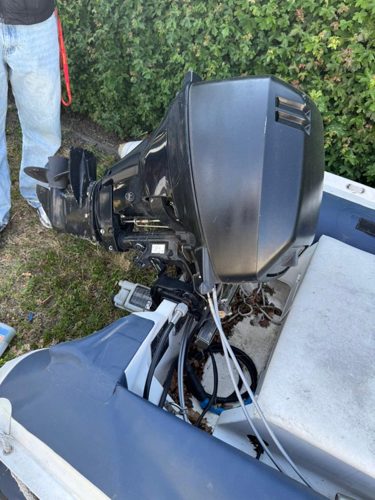 15pk motor met stuur mariner, Watersport en Boten, Bootonderdelen, Ophalen, Zo goed als nieuw, Motor en Techniek, Motorboot