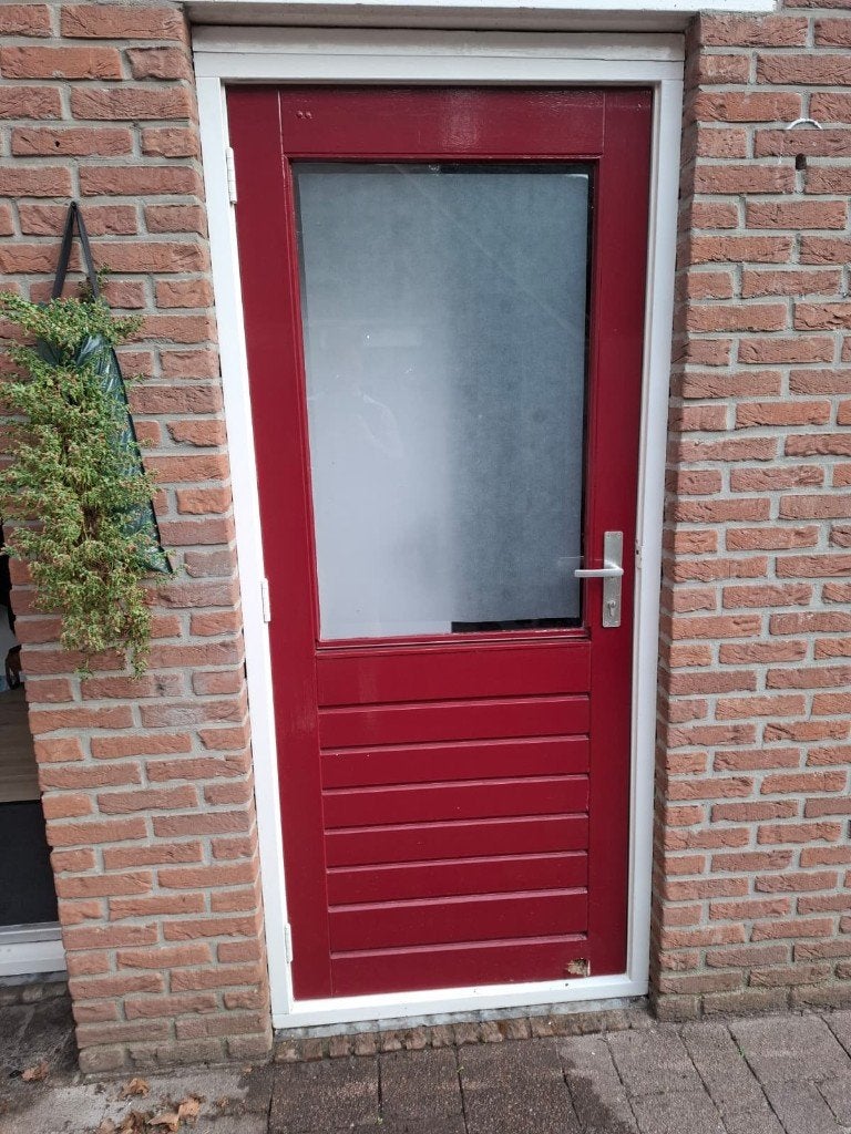 GEZOCHT buitendeur, Doe-het-zelf en Verbouw, Ophalen, 80 tot 100 cm, 200 tot 215 cm, Glas