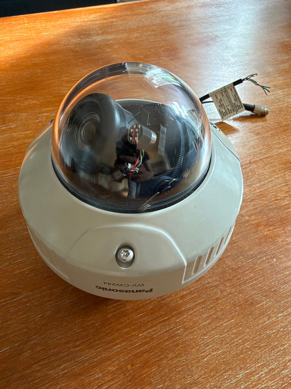 Panasonic WV-CW244 Kleuren CCTV Camera Dome IP66, Ophalen of Verzenden, Gebruikt, Buitencamera