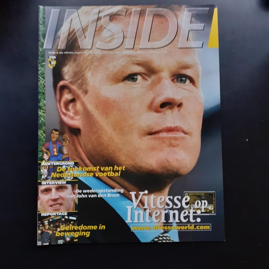 Gezocht: magazine Vitesse Inside seizoen 99/00 nummer 3, Verzamelen, Ophalen of Verzenden, Zo goed als nieuw, Vitesse, Boek of Tijdschrift