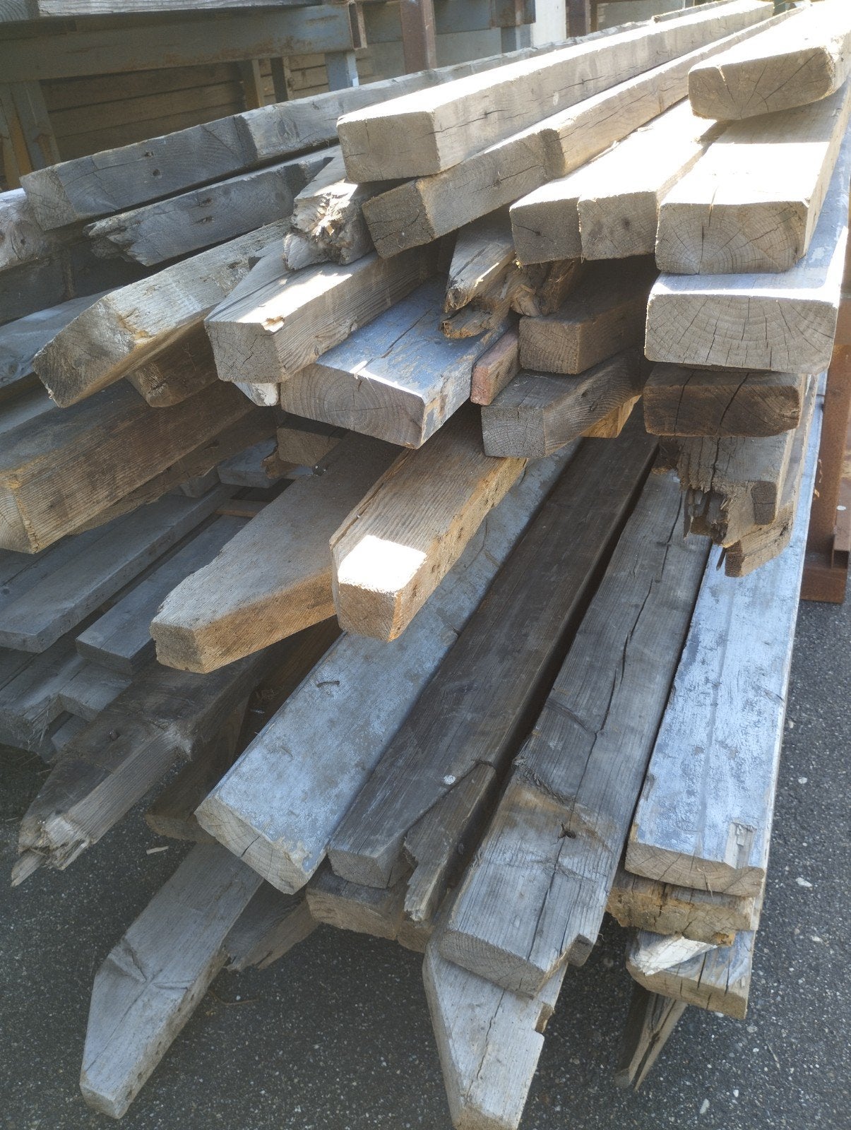 vuren houten balken, Ophalen of Verzenden, Balk, Vuren, 50 mm of meer
