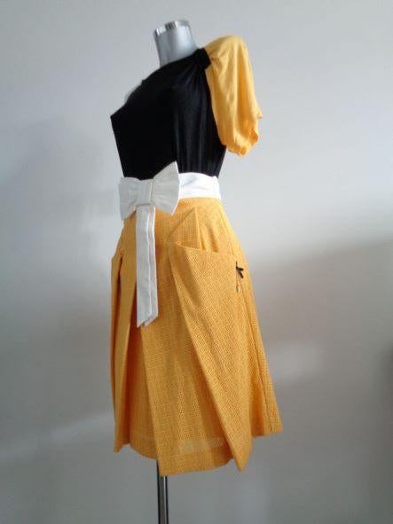 Monique Collignon designer rok, duurzame mode, mt. 36. NIEUW, Kleding | Dames, Rokken, Nieuw, Maat 36 (S), Geel, Knielengte, Ophalen of Verzenden