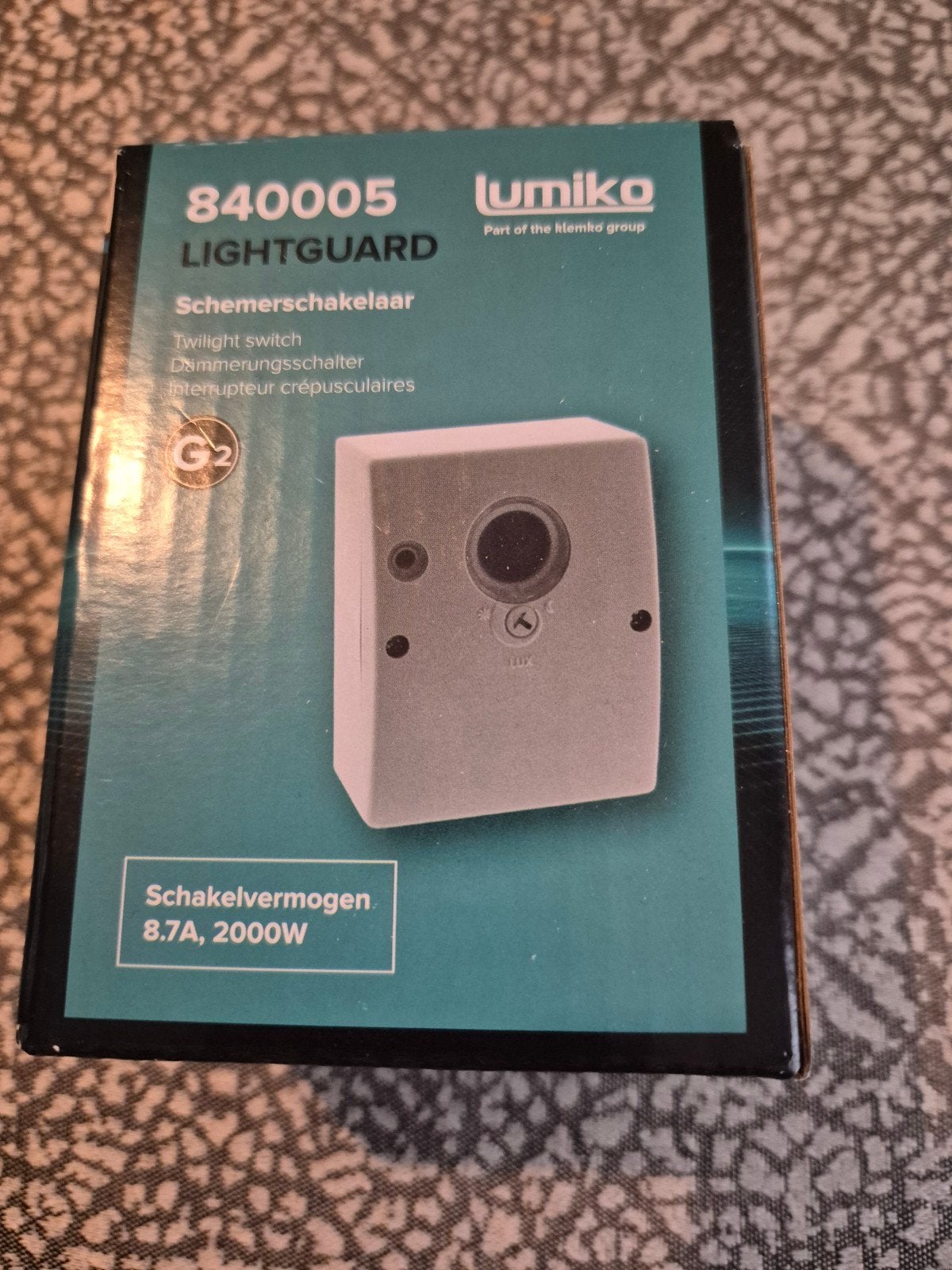 Klemko Lumiko Schemerschakelaar 840005 - Nieuw in doos, Ophalen of Verzenden, Nieuw, Schakelaar