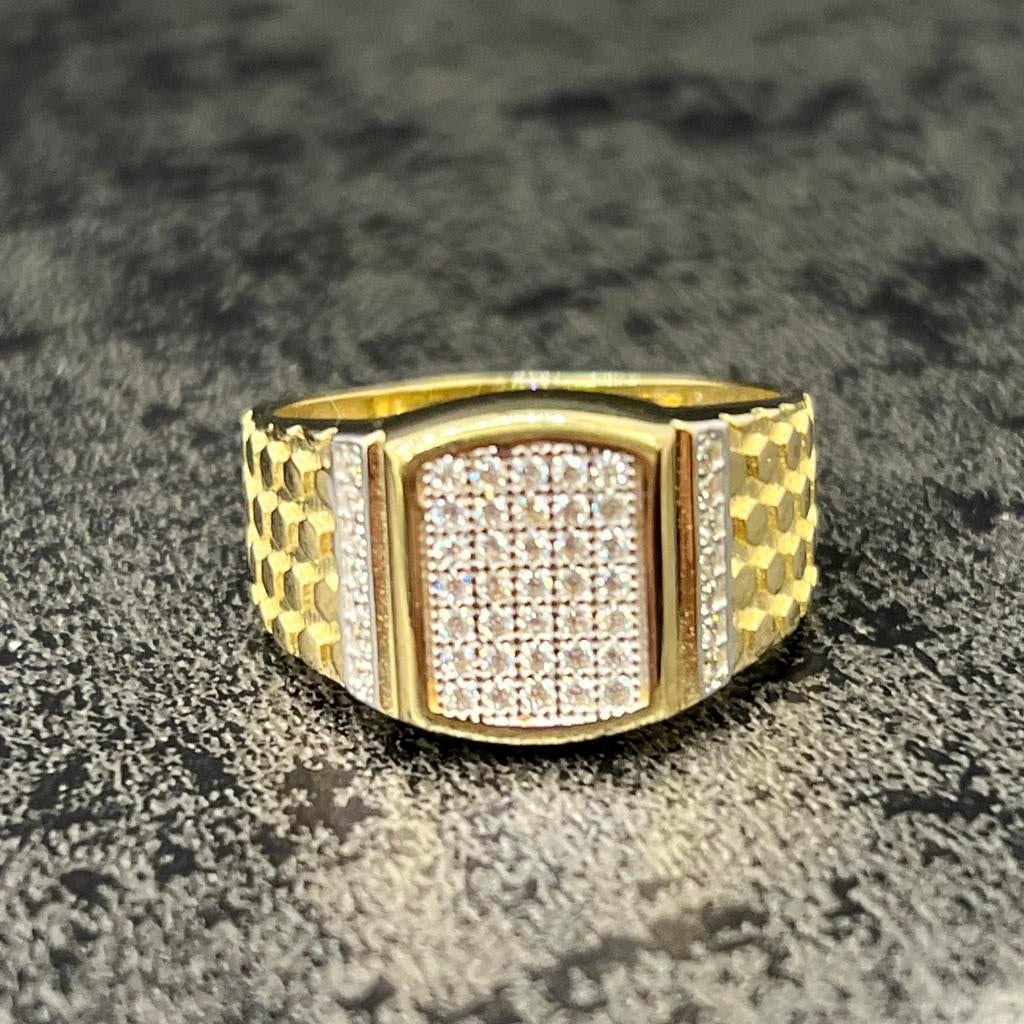 14 karaat gouden ring prachtig model, Ophalen of Verzenden, Zo goed als nieuw, Goud, Dame