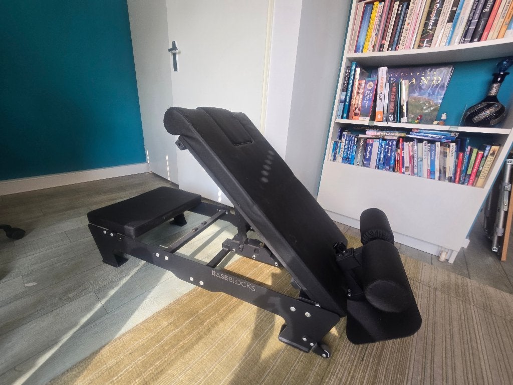 nordic curl maching - BaseBlocks, Sport en Fitness, Fitnessmaterialen, Ophalen, Zo goed als nieuw, Buik, Overige typen