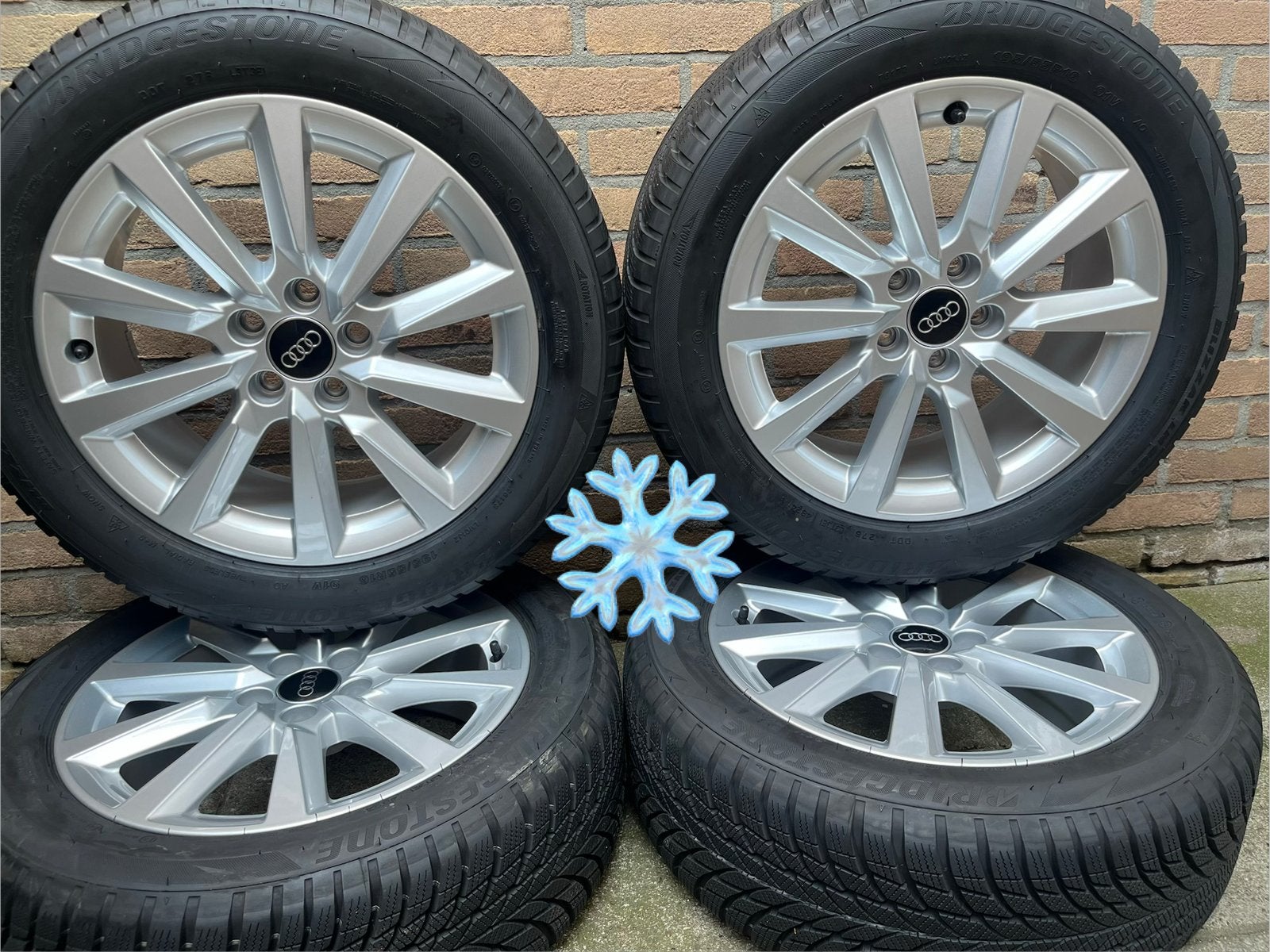 NIEUWE 16” orig Audi A1 Bridgestone winterset BTW set, Auto-onderdelen, Banden en Velgen, 16 inch, Banden en Velgen, Nieuw, Personenwagen