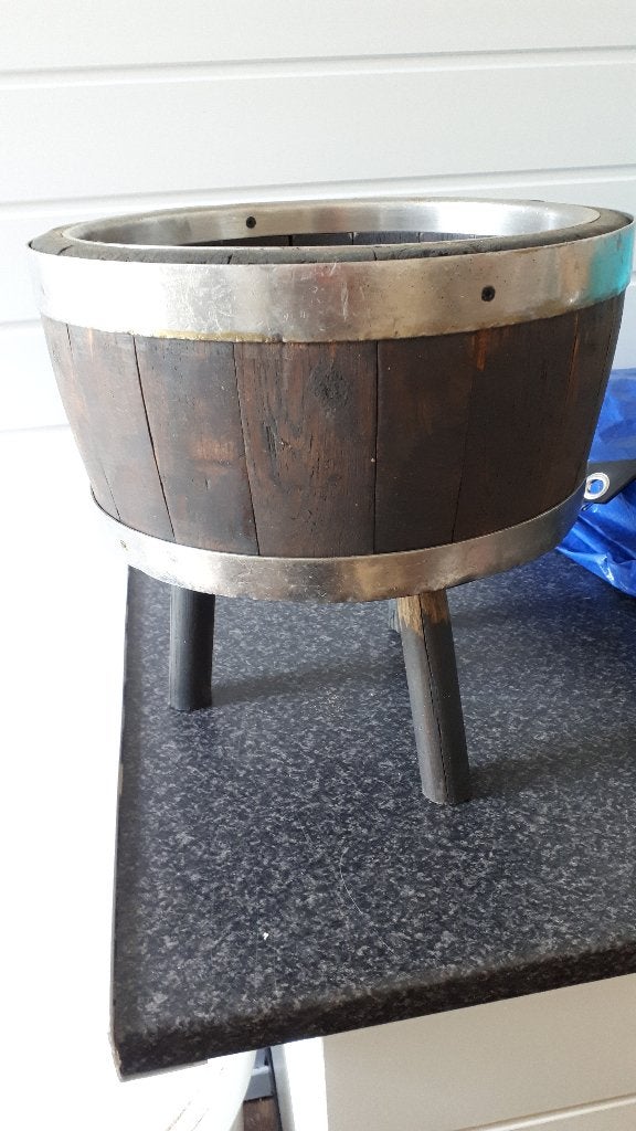 leuke plantenbak op 3 pootjes, Gebruikt, Minder dan 30 cm, Rond, Ophalen of Verzenden