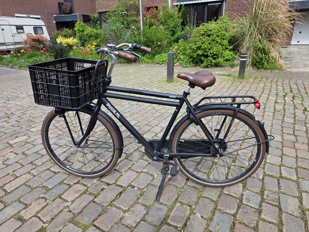 Gazelle herenfiets jongensfiets met krat framemaat 59 cm, Ophalen, Terugtraprem, Gebruikt, Versnellingen