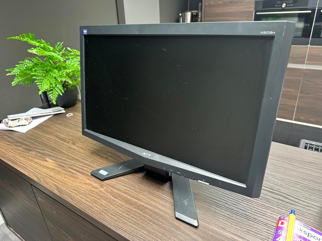 Acer X203H LCD Monitor - Goede staat, Ophalen of Verzenden, 60 Hz of minder, Gebruikt, HDMI