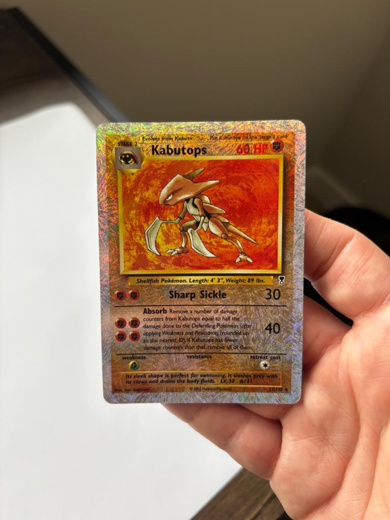 Kabutops Reverse Holo Legendary Collection 27/110, Ophalen, Gebruikt, Losse kaart, Foil
